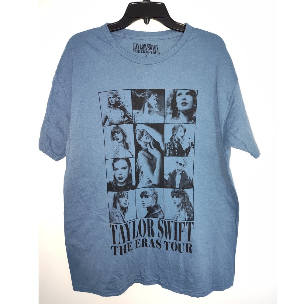 Taylor Swift The Eras Tour 2023-2024 Blue T-Shirt Concert Merch Large